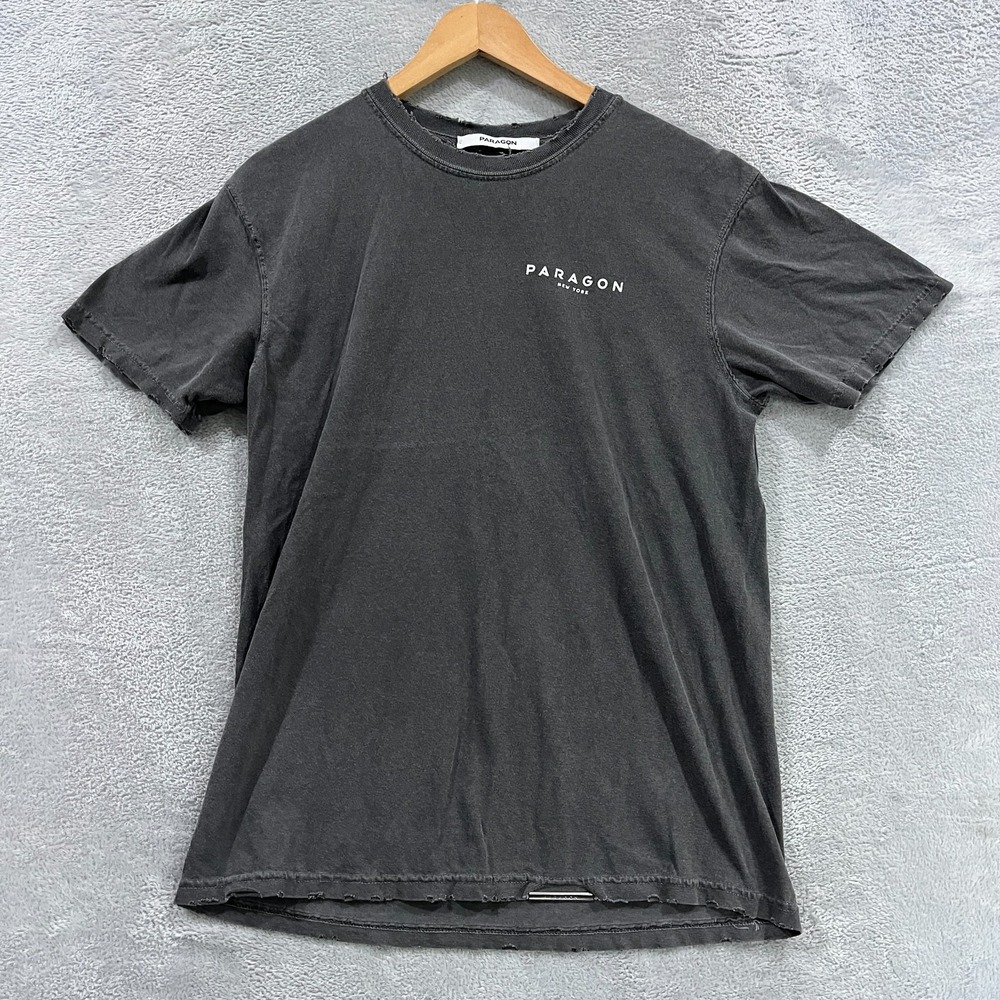 Paragon T-Shirt Mens Small Black Greek Statue Graphic Short Sleeve Crew Neck Tee